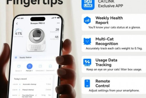 CAT LITTER BOX LUXURY PRO-X/DARK GREY CL-08-GREY CATLINK